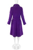 Mila Schön Purple Wool Felt Coat circa 1960's - BOUTIQUE PURCHASE PRICE