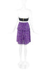 Yves Saint Laurent Purple Floral Chiffon Skirt and Top Set SS2007
