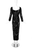 Vicky Tiel Black Liquid Shine Cocktail Dress - BOUTIQUE PURCHASE PRICE