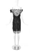 Alessandro Dell'Acqua Black Lace and Chiffon Negligee Dress