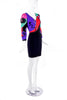 Louis Féraud Multi Color Patchwork Dress with Star Beading