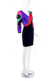 Louis Féraud Multi Color Patchwork Dress with Star Beading