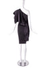 Antonio Berardi Black One Shoulder Draped Cocktail Dress