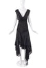 Antonio Berardi Black Chiffon Hankerchief Hem Flamingo Dress