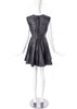 Giambattista Valli Grey Leopard Print Fit and Flare Dress