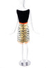 Giambattista Valli Black Boucle and Chiffon Tiger Print Dress - BOUTIQUE PURCHASE PRICE
