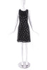 Versus by Gianni Versace Black with a Lurex Leopard Paw Prints Dress