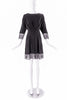 Francesco Scognamiglio Fit and Flare Black Dress with Lace - BOUTIQUE PURCHASE PRICE