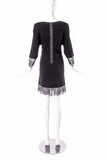 Francesco Scognamiglio Fit and Flare Black Dress with Lace - BOUTIQUE PURCHASE PRICE
