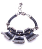 Lanvin "Safari" Black and Brown Snakeskin Necklace