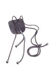 Lanvin Lizard Skin and Crystal Shield Bolo Necklace - BOUTIQUE PURCHASE PRICE