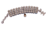 Fausto Puglisi Aquamarine Blue and Crystal Diamond Bracelet / Choker
