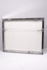 Black and White Georgia O'Keeffee Landscape Prints in Skinny Vintage Silver Metal Frame