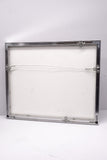 Black and White Georgia O'Keeffee Landscape Prints in Skinny Vintage Silver Metal Frame