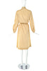 Lanvin Ivory with Black Polka Dot Silk Dress with Embroidered Logo Neck Scarf - BOUTIQUE PURCHASE PRICE
