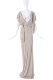 Vivienne Westwood Ivory Drape Wrap Dress Gown with Corset Detail