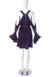 Givenchy Black Cotton Shoulder Cut out Dress