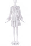 Francesco Scognamiglio White Volant Ruffle Dress - BOUTIQUE PURCHASE PRICE