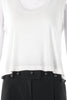 Sonia Rykiel White Cotton Tank Top with Black Glass Beads - BOUTIQUE PURCHASE PRICE