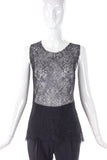 Yves Saint Laurent Double Layer Chantilly Lace Tank Top - BOUTIQUE PURCHASE PRICE
