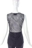Yves Saint Laurent Double Layer Chantilly Lace Tank Top - BOUTIQUE PURCHASE PRICE