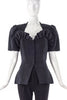 Vicky Tiel Couture Ruffled Heart Neckline Skirt Suit - BOUTIQUE PURCHASE PRICE