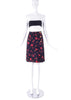Yves Saint Laurent Rose Print Wrap Skirt - BOUTIQUE PURCHASE PRICE