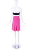 Emanuel Ungaro Silk Crepe Chiffon Bubblegum Pink Wrap Skirt - BOUTIQUE PURCHASE PRICE