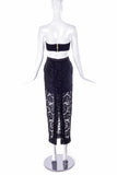 Alessandra Rich Black Floral Lace Skirt - BOUTIQUE PURCHASE PRICE