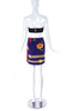 Vintage Floral & Chain "Versace-esque" Skirt with a Red Terry Cloth Interior