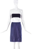 Prada Navy Nylon Pencil Skirt - BOUTIQUE PURCHASE PRICE