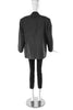 Christian Dior Monsieur Gray Pinstripe Satin Lapel Blazer
