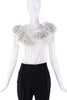 Comme Des Garçons White T-shirt with Tulle Ruffles - BOUTIQUE PURCHASE PRICE
