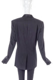 Maison Martin Margiela Black Tuxedo Suit Jacket Blazer with Satin Shawl Collar