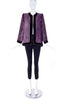 Vintage Purple Velvet with Gold Lurex Stripes Goldmine Jacket