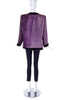 Vintage Purple Velvet with Gold Lurex Stripes Goldmine Jacket
