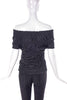 Yves Saint Laurent by Tom FordOff The Shoulder Ruched "Carmen" Top - BOUTIQUE PURCHASE PRICE