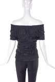 Yves Saint Laurent by Tom FordOff The Shoulder Ruched "Carmen" Top - BOUTIQUE PURCHASE PRICE