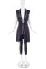 Balenciaga by Nicolas Ghesquière Black Vest with White Piping Spring 2007