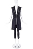 Balenciaga by Nicolas Ghesquière Black Vest with White Piping Spring 2007