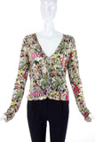 John Galliano "Flapper Dinner Party" Print Cardigan