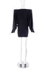 Maison Martin Margiela Pointed Shoulder Black V Neck Sweater Dress