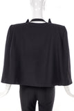 Maison Martin Margiela Exaggerated Padded Shoulder Cape with Oversized Lapel