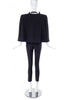 Maison Martin Margiela Exaggerated Padded Shoulder Cape with Oversized Lapel