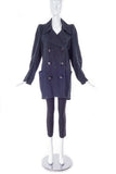Maison Martin Margiela Navy Cigarette Shoulder Peacoat 1992 Famous "By Candlelight" Subway/Underground Show
