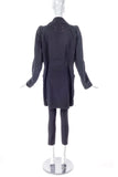 Maison Martin Margiela Navy Cigarette Shoulder Peacoat 1992 Famous "By Candlelight" Subway/Underground Show