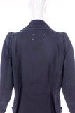 Maison Martin Margiela Navy Cigarette Shoulder Peacoat 1992 Famous "By Candlelight" Subway/Underground Show