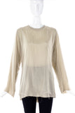Comme des Garçons Tulle and Silk Longe Sleeves Blouse