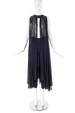 Maison Martin Margiela Black Chiffon Cape