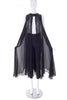 Maison Martin Margiela Black Chiffon Cape